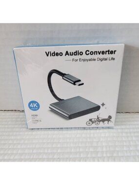 Video Audio Converter 4K New In Box HDMI TYPE-C USB-C HUB